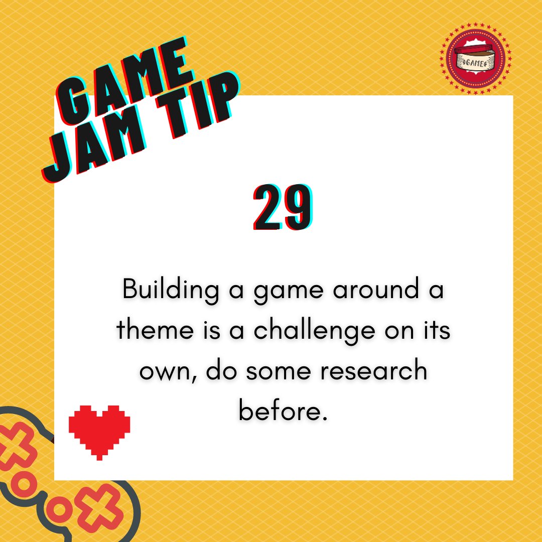 BahrainGameJam's tweet photo. Here are a few tips to keep in mind when during the game jam!
#IMakeGames #BahrainGameJam #games #Bahrain https://t.co/DyKZnsB9vW