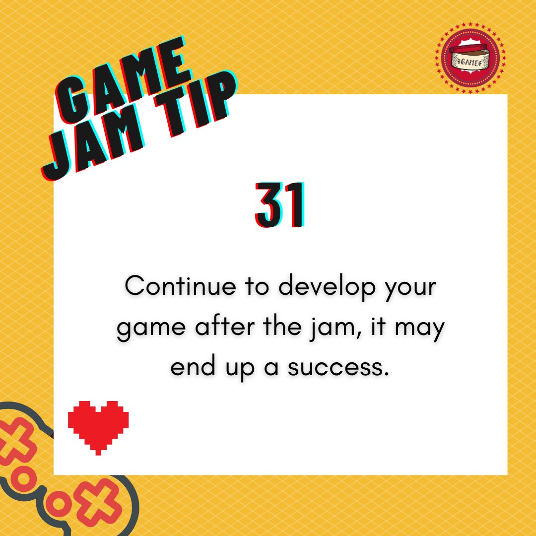 BahrainGameJam's tweet photo. Here are a few tips to keep in mind when during the game jam!
#IMakeGames #BahrainGameJam #games #Bahrain https://t.co/DyKZnsB9vW