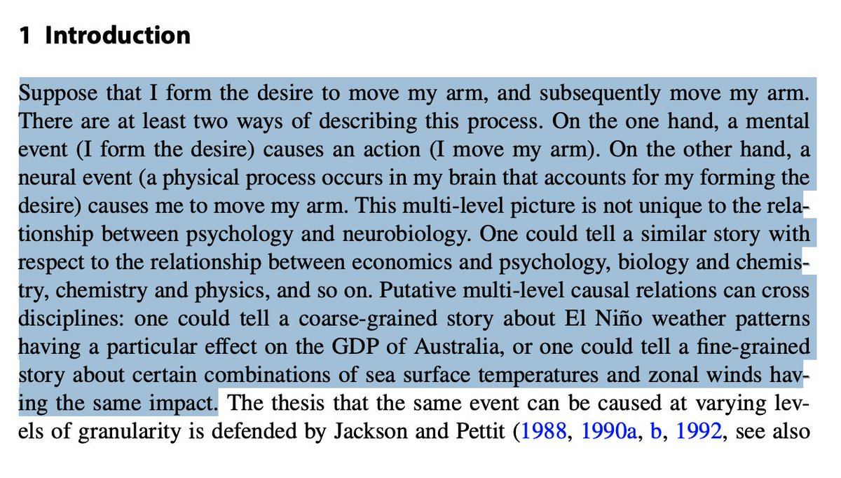 sfiscience's tweet image. One event can have many layers of description, but practitioners in different disciplines often argue about the most fundamental level of #causality.

In his latest, SFI Fellow @davidbkinney uses #BayesianNetworks to argue for an ecumenical approach:
link.springer.com/article/10.100…