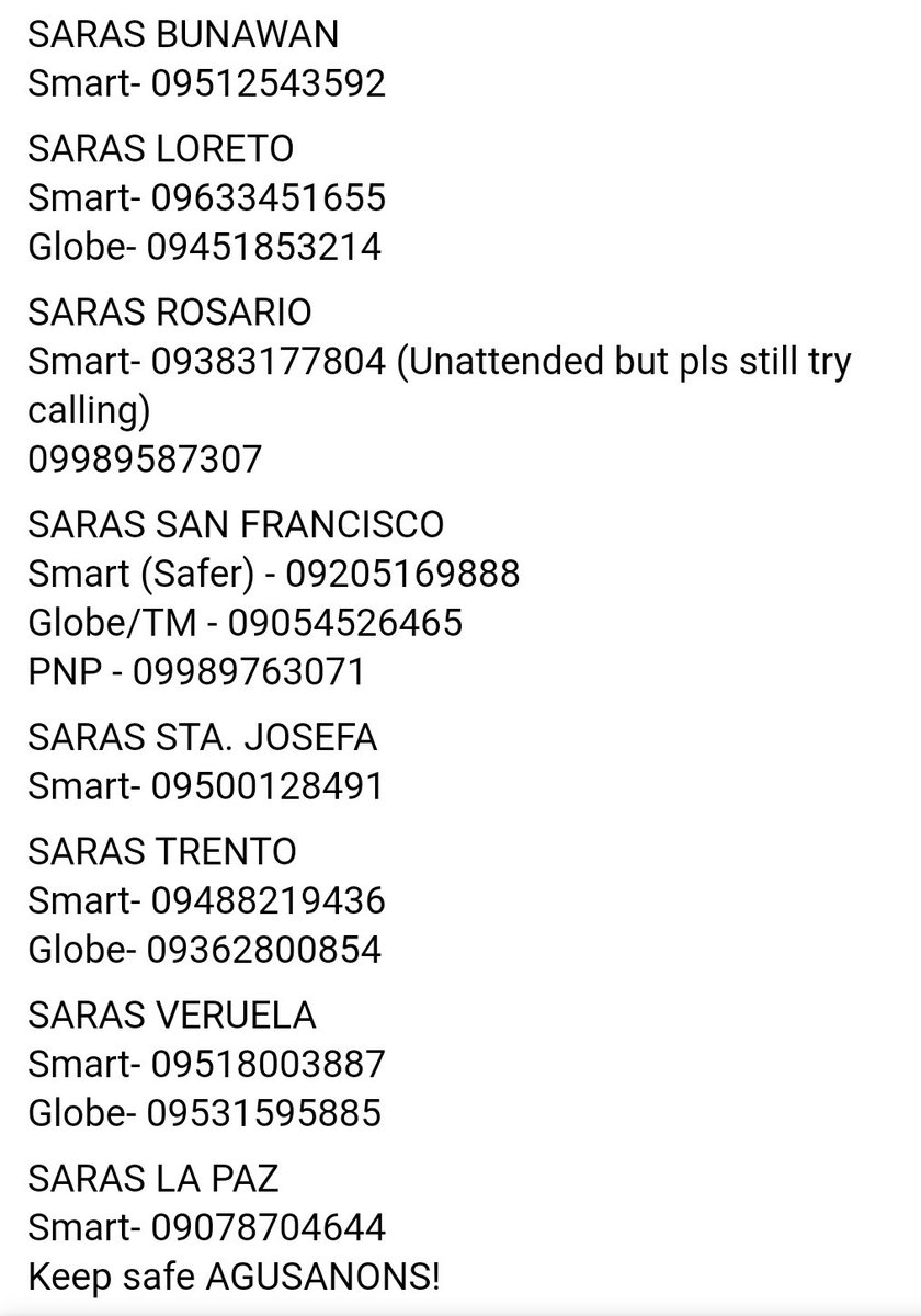 gominskz's tweet photo. βΌοΈRT OR COPYβΌοΈ
spread the emergency hotline numbers!!
#BagyongVicky #VickyPH #AgusanNeedsHelp #CaragaNeedsHelp https://t.co/T7wkseCebc