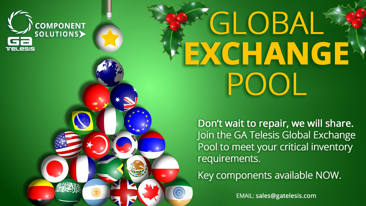 GATELESIS's tweet photo. Join the #GATelesis Global Exchange Pool - EMAIL: sales@gatelesis.com today! #Aviation #ComponentSolutionsGroup #CSG #GlobalExchangePool https://t.co/xhlogOs3eD