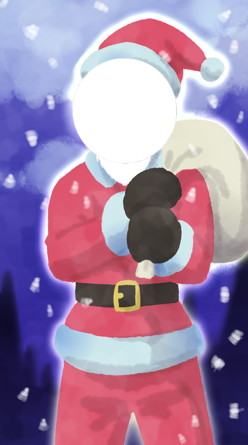 不死川 千 作家志望系vtuber 半冬眠中 サンタ トナカイ スノーマン クリスマスツリー 4種の顔はめパネルです 著作権は放棄してませんが フリー素材として配布しますのでご自由にお使いください 配信や画像でクリスマス気分を味わいたい