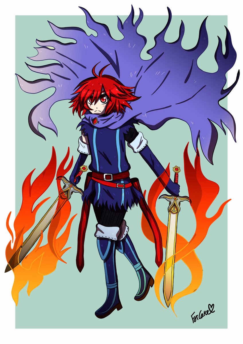 Foxcakeart's tweet photo. Redraw of one of my favorte DnD OC characters! His name is Vallian and he is a dual wielding swordman o/
If you like to have your DnD character drawn by me, I am open for commissions \o/
#dndcharacter #dndchar #oc #ocdraw #dndchardraw #dndcharart #ocart https://t.co/jwtcjD3OOz