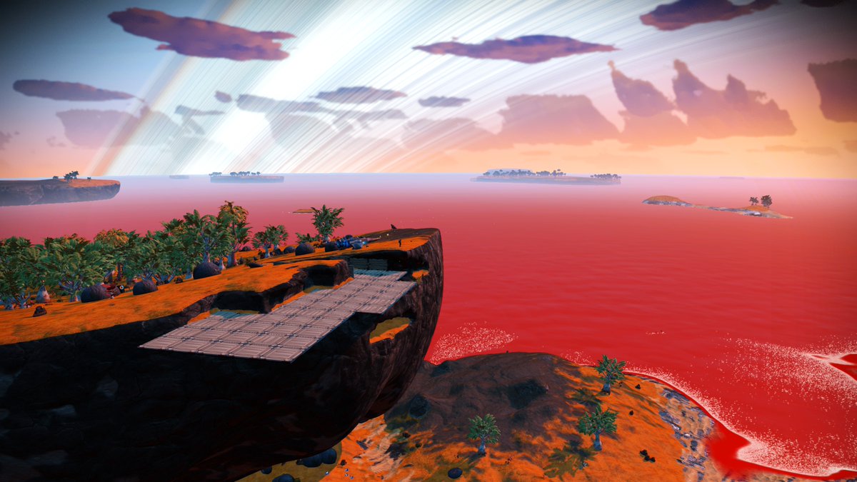 I was able to finally get that under control after about 2 weeks! I have never enjoyed a game as much as I genuinely love  #NoMansSky The community is amazing the fellow players are helpful even the Reddit groups are positive!! This is my 1st base and still my lil getaway base!...