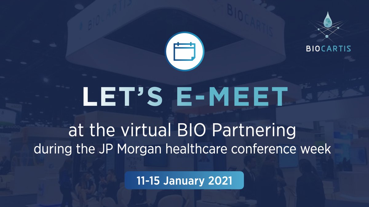 Biocartis_'s tweet photo. Let’s e-meet at the BIO One-on-One Partnering conference during the JPMorgan Healthcare conference week, 11-15 January 2021 😊 👉Contact us at businessdevelopment@biocartis.com for a meeting! 🔬 🤝  #BiotechBusiness #VirtualPartnering #Idylla #Rapid #Easy #MolecularDiagnostics https://t.co/nI6oF5JgCH
