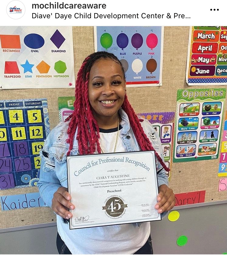 cdacouncil's tweet photo. Time to celebrate! 🎉 Please join us in welcoming Ciara, Haley, Michaela, Brooklyn, Kelsey, Marissa and Layna to our CDA community. Congratulations! ⭐ #CDASpotlight

📷 @MOChildCare, @FrancisTuttle, @TriValley_TVOC, @WINGScurriculum  #ChildDevelopmentAssociate #ECE https://t.co/1uZnd4biEF