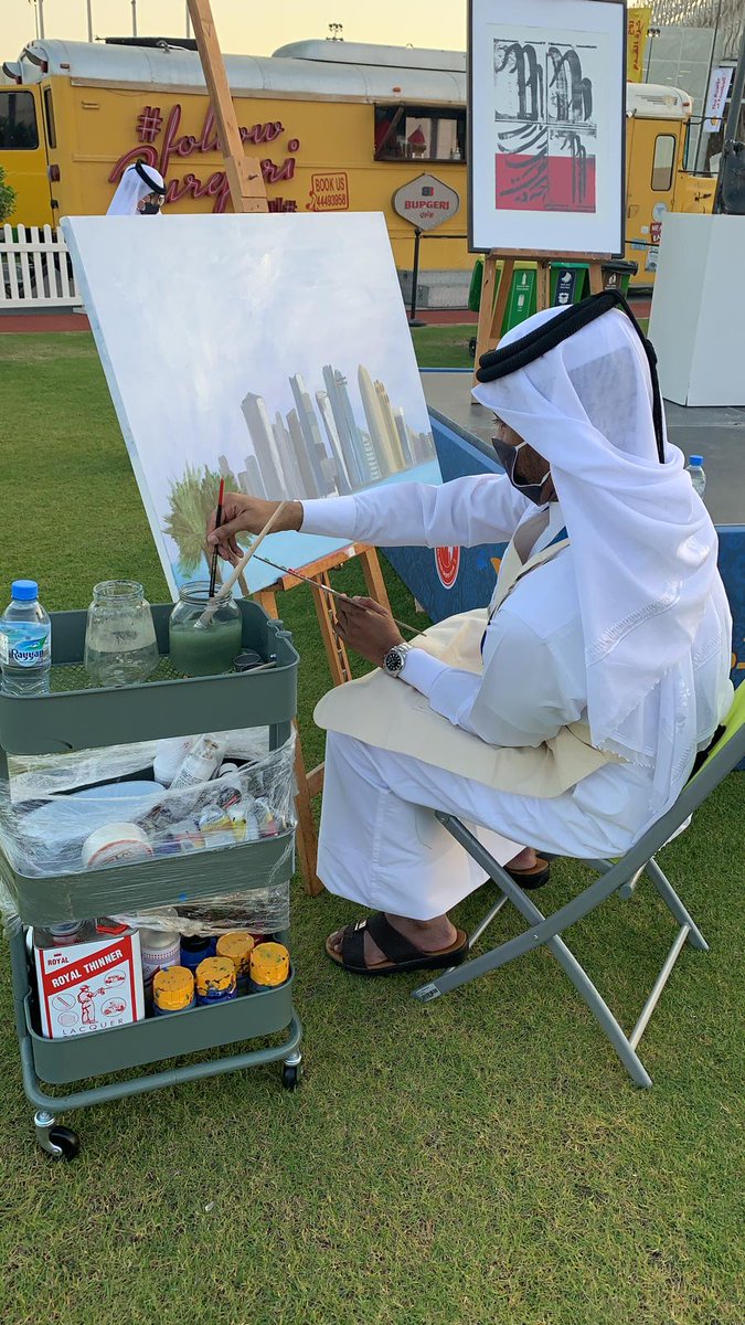 QatarVisualArt's tweet photo. جانب من مشاركة مركز الفنون البصرية في افتتاح ملعب الريان قبل مباراة نهائي كأس الأمير .. ضمن الاحتفالات باليوم الوطني للدولة ٢٠٢٠
#اليوم_الوطني_القطري #نحمدك_ياذا_العرش https://t.co/dFo504JCdm