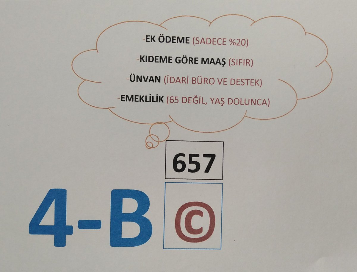 🇹🇷Nurullah Batmaz 🇹🇷 (@korkutbey03) on Twitter photo 4C DEN 4B YE GEÇEMEYEN BİZLER HAKKIMIZ OLAN
✅ ZORUNLU EMEKLİLİK
✅EK ÖDEME
✅KIDEME BAĞLI ARTIŞ
✅ ÜNVAN
GİBİ HAKLARIMIZI ALABİLMEMİZ İÇİN #4CBgarabettir #gercek4Bistiyoruz
<a href="/RTErdogan/">Recep Tayyip Erdoğan</a> <a href="/dbdevletbahceli/">Devlet Bahçeli</a> <a href="/ZehraZumrutS/">Zehra Zümrüt Selçuk</a> <a href="/lutfielvan/">Lütfi Elvan</a> <a href="/_aliyalcin_/">Ali YALÇIN</a> <a href="/OnderKahveci/">Önder Kahveci</a> 4C DEN 4B YE GEÇEMEYEN BİZLER HAKKIMIZ OLAN
✅ ZORUNLU EMEKLİLİK
✅EK ÖDEME
✅KIDEME BAĞLI ARTIŞ
✅ ÜNVAN
GİBİ HAKLARIMIZI ALABİLMEMİZ İÇİN #4CBgarabettir #gercek4Bistiyoruz
<a href="/RTErdogan/">Recep Tayyip Erdoğan</a> <a href="/dbdevletbahceli/">Devlet Bahçeli</a> <a href="/ZehraZumrutS/">Zehra Zümrüt Selçuk</a> <a href="/lutfielvan/">Lütfi Elvan</a> <a href="/_aliyalcin_/">Ali YALÇIN</a> <a href="/OnderKahveci/">Önder Kahveci</a>