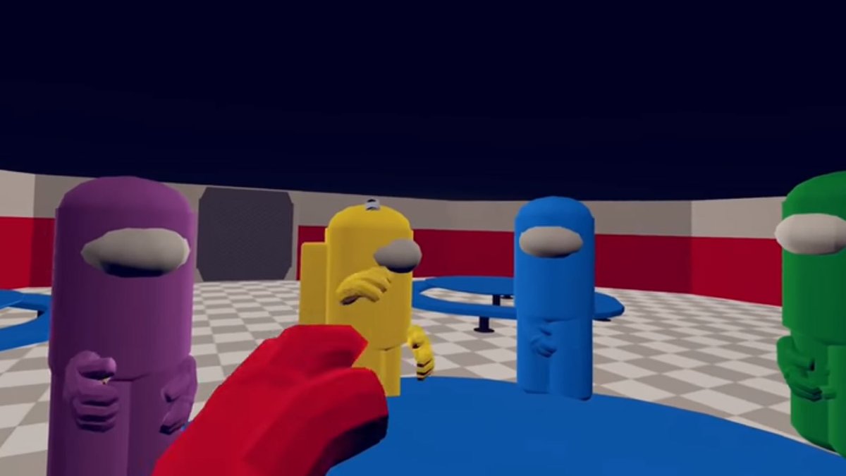 AmongUsNoticias's tweet photo. Among Us VR fue un prototipo de juego que intentó meterte en la piel de los tripulantes y el impostor pero fue cancelado porque no tenían oculus rift para probar el juego y Quantic Dream canceló el juego #DidYouKnowGaming #AmongUs #Datogamer #putita https://t.co/FZ96AJiaRv