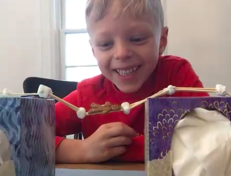 Flip4FirstGrade's tweet photo. Building bridges to save the gingerbread man! https://t.co/uXusipQLEb