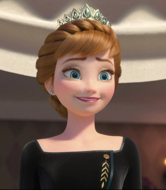 elsacest's tweet photo. I'd guess that "Queen Anna" is around 30-35.
No wonder Disney wants her to get married so badly, she looks like she's a mother of 3 named Karen already.
#BringElsaHome #NotMyAnna https://t.co/ZgzvWNnepa