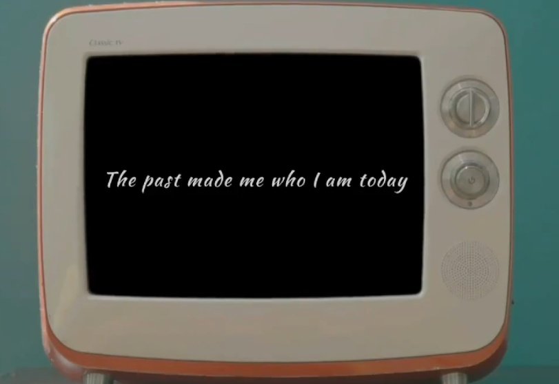 laughkpop's tweet photo. "The past made me who I am today" @BTS_twt https://t.co/in8AxzOZFi