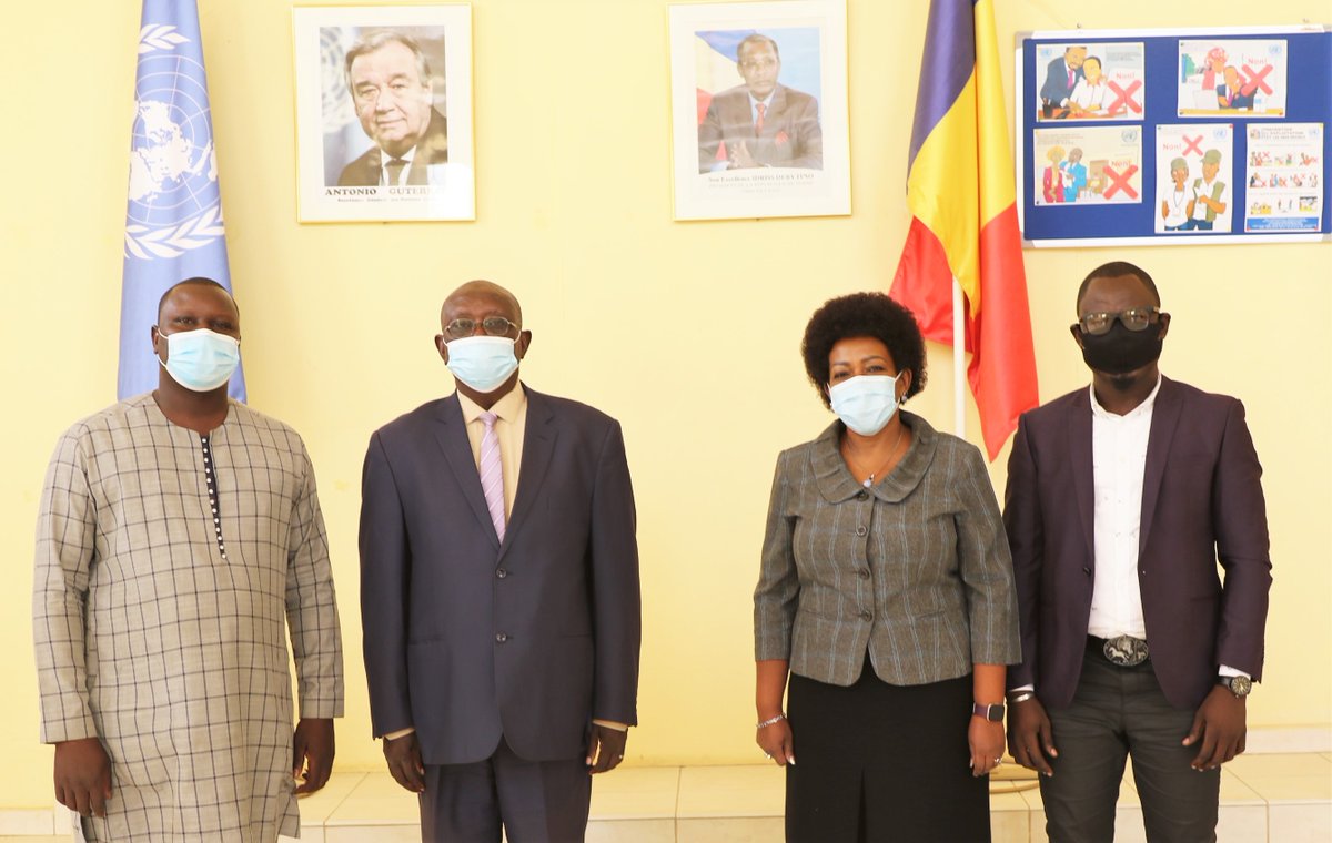 Le Président de la Haute Autorité des Médias et de l'Audiovisuel au #Tchad (HAMA) M. Dieudonné Djonabaye a été reçu ce matin par la RC <a href="/vkakyomya/">Violet Kakyomya</a>. Les deux ont échangé sur des projets de formation et de renforcement de capacités des journalistes sur des thématiques spécifiques.