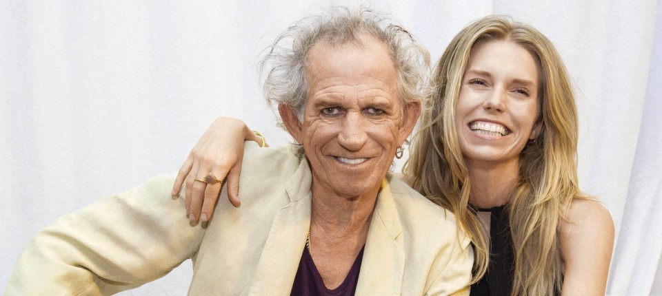 This is Keith Richards and his daughter. If she ever dies, he will inherit everything. Happy birthday #keef