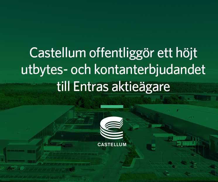 Castellum_ab's tweet photo. Castellum offentliggör ett reviderat erbjudande till Entras aktieägare. Läs mer: 
https://t.co/ijL803auIv https://t.co/i6JuFdtgJM