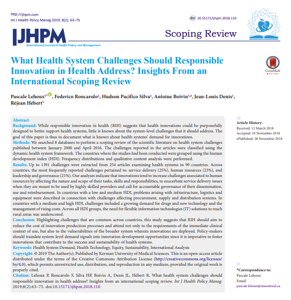 H_S_Global's tweet photo. IJHPM Collection on "Responsible Innovation in Healthcare"
https://t.co/sB0QgoMdiS
Visit 7 short papers discussing Responsible Innovation in Healthcare!
#HealthSystemDemand #HealthSystems #HealthTechnology #Equity #Sustainability https://t.co/qQIU2nlk36 https://t.co/O3H31p1Ing