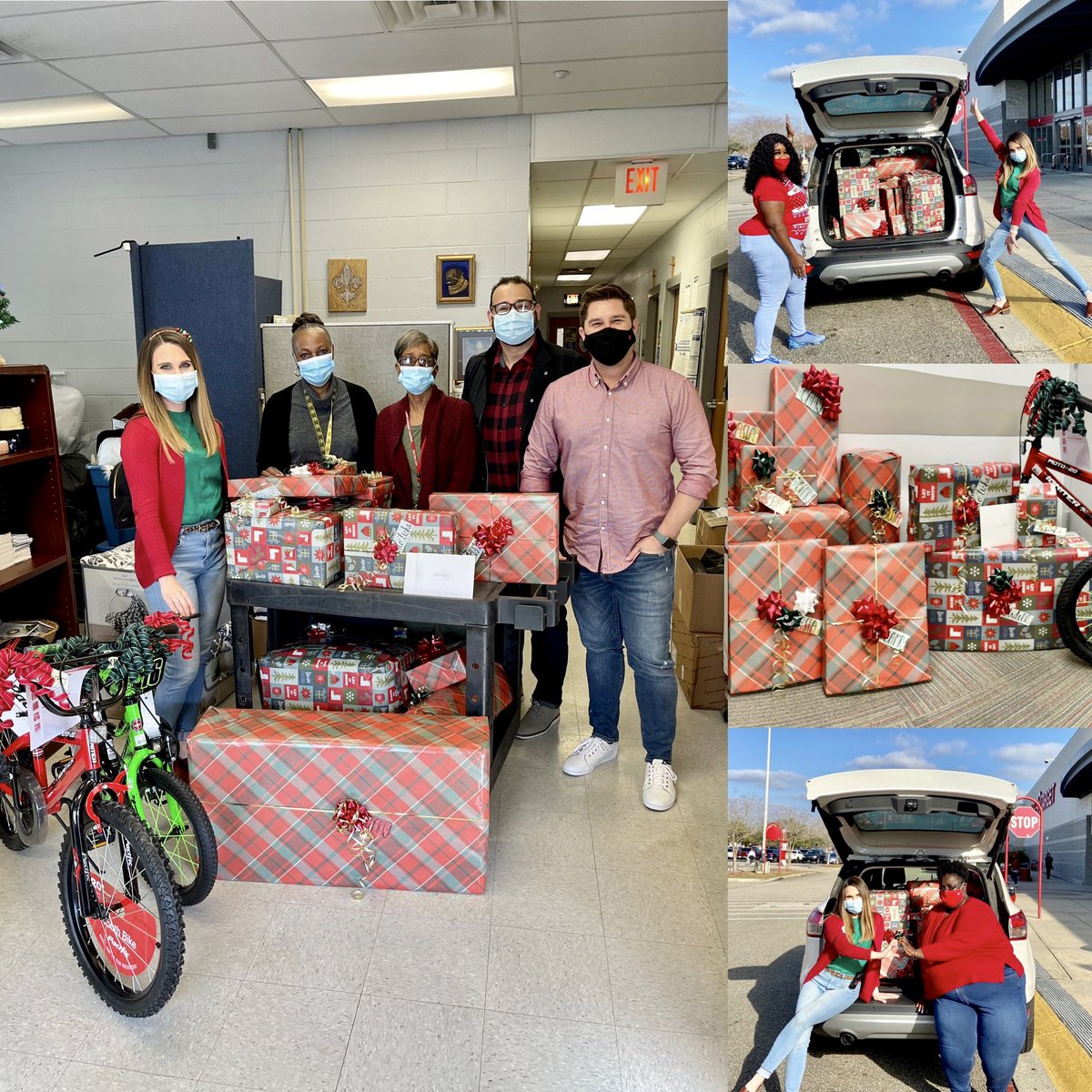 Spreading joy and cheer to our community! 🎅🏽🎄🎁 Happy holidays from our Target family to yours! ❤️🤍#targetadoptafamily #R300givesback #G392givesback #worksomewhereyoulove #t2089 #D353 #wearetarget <a href="/KinnearOnTarget/">DK</a> <a href="/FREDTarget1/">FRED@Target</a> <a href="/johnp_sheehan/">John Sheehan</a> <a href="/Tara_2089/">Tara G</a>