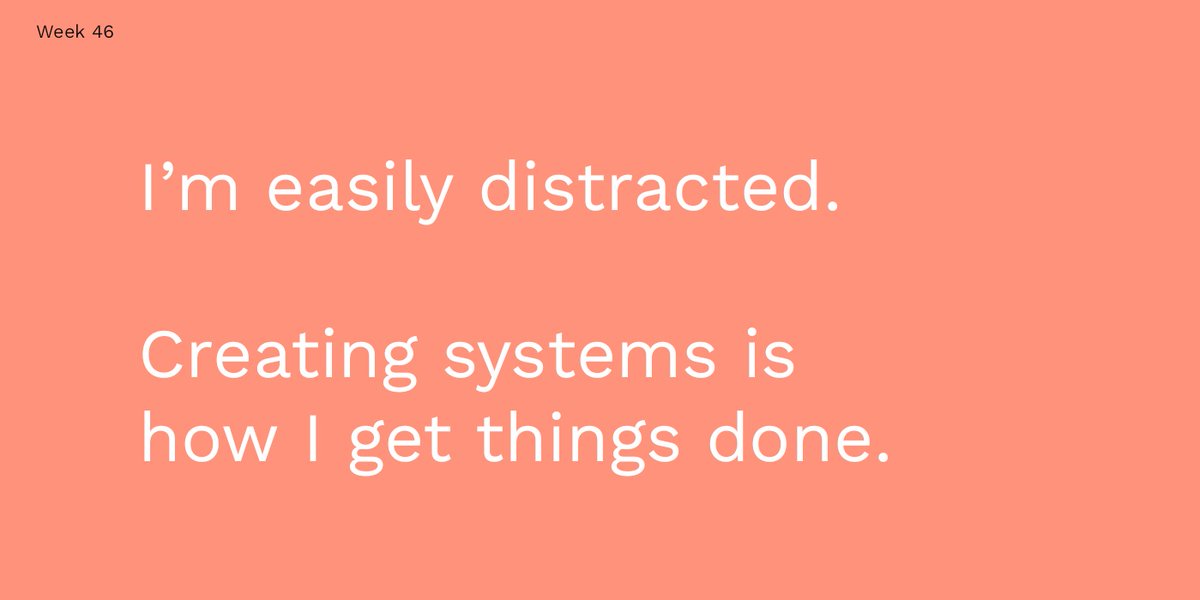 I'm easily distracted.Creating systems is how I get things done.But making systems when you just need to get things done is a problem, too.As a UX Manager, it's my job to know when to make a repeatable process, and when to just get things done.