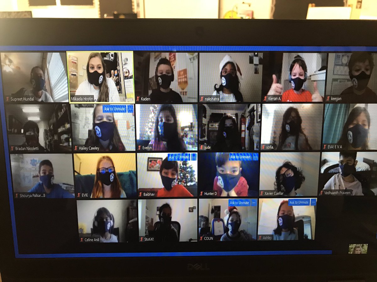 2ndGradeRangers's tweet photo. Thank you @RoanokeRangers for our matching masks! Even remote we can still have fun and be together!! #remotestrong https://t.co/yW07AQMdoR