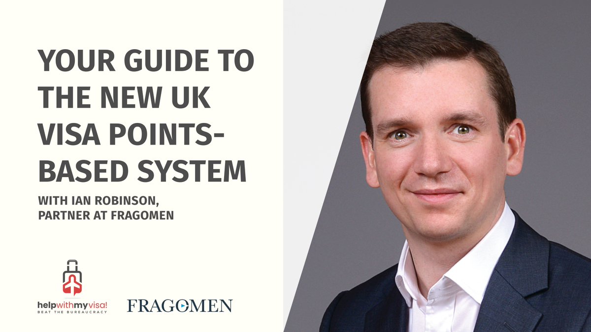 helpwithmyvisa's tweet photo. Get the low-down on the new #UK #pointsbasedsystem for #visas and #immigration in our interview with Ian Robinson, partner at @fragomen Check out the #podcast by clicking the link below https://t.co/3VOfmwNv7Y

#ukvisa #skilledworker #ukworkvisa #helpwithmyvisa https://t.co/nXV0r5argh