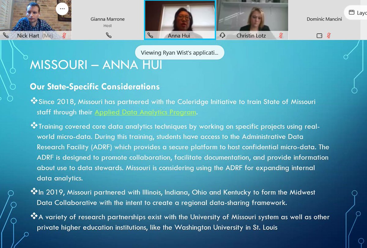 Really fabulous energy and effort underway -- in a Midwest Data Collaborative consulting across state lines. /19