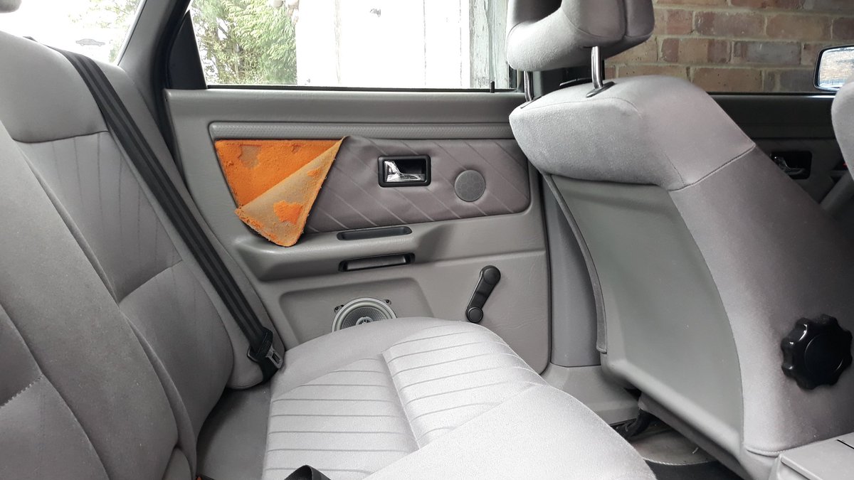 So the fabric just basically fell off. So all the cards came out, and one by one I pulled off the fabric, rubbed off the remaining foam from the card and the back of the fabric. The correct type of foam was found and cans of spray adhesive bought. In hindsight I should have...