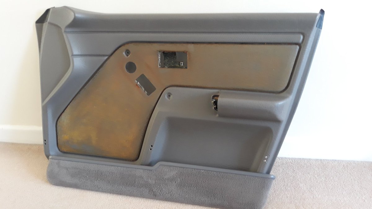 So the fabric just basically fell off. So all the cards came out, and one by one I pulled off the fabric, rubbed off the remaining foam from the card and the back of the fabric. The correct type of foam was found and cans of spray adhesive bought. In hindsight I should have...