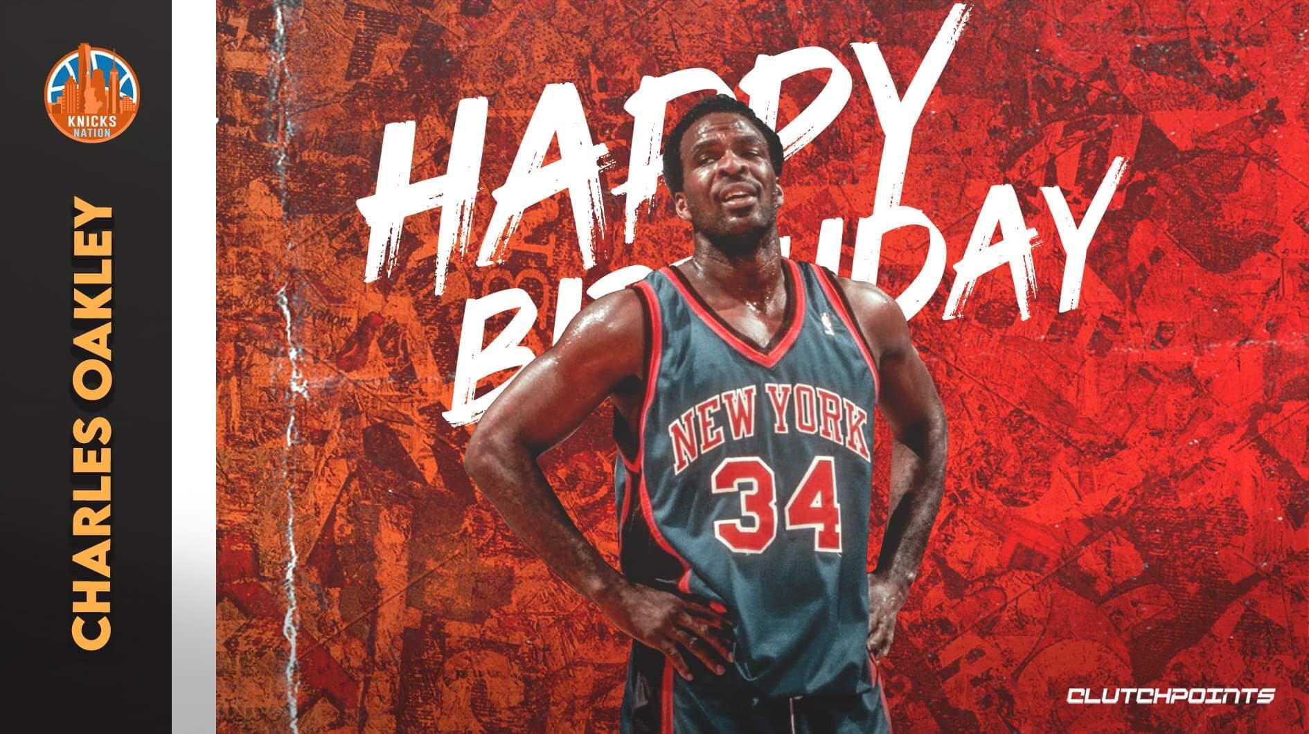 Happy 57th birthday to one of the Knicks legends, Charles Oakley! 