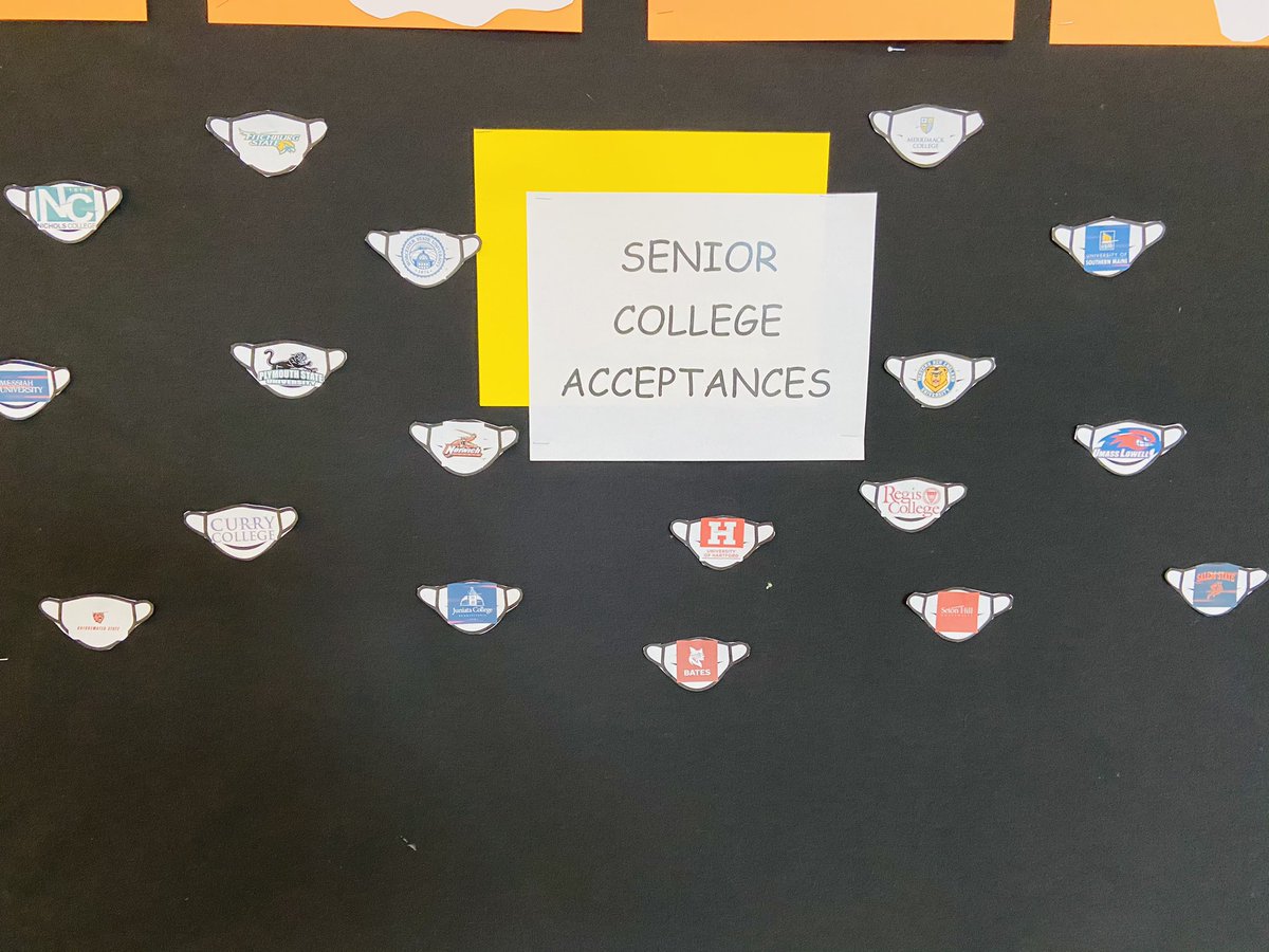 MsWaymanMHS's tweet photo. This year’s college acceptance bulletin board is up!! @MPSPanthers https://t.co/sueKtb8vIV