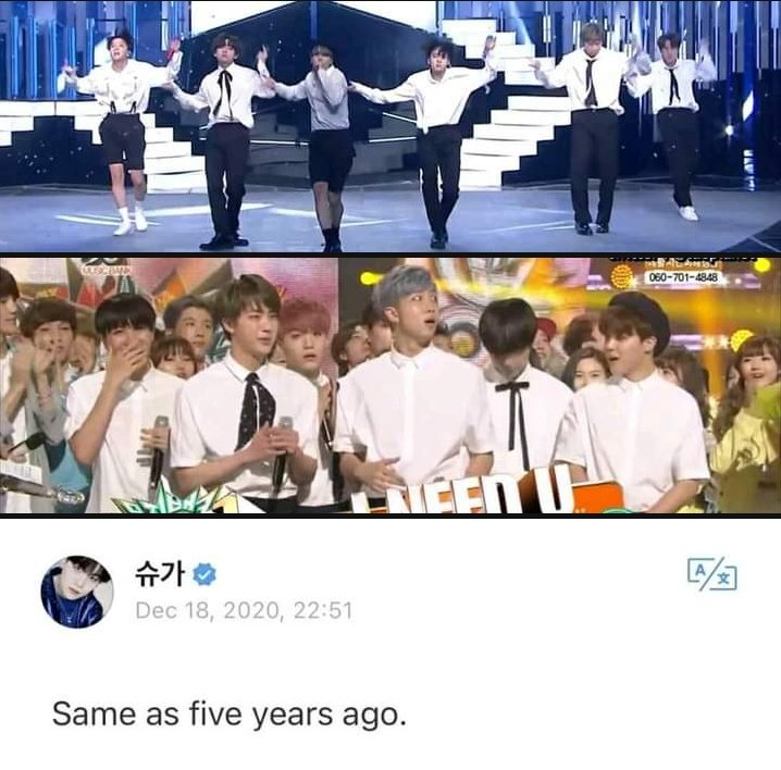 SyugaAgusD's tweet photo. when I remember 5 years ago, it hurts. But now you prove you deserve it. You grew up very well.
i'm Pround Of You Guys💜
I NEED U Same Vibes From Then And Now
@BTS_twt https://t.co/MAc8M6pvaM