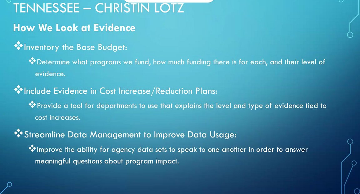 Christin Lotz describes new office in Tennessee that focuses on evidence and data. /22