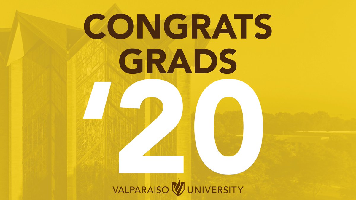 ValpoU's tweet image. Congrats, grads! 🎓

Today, we celebrate our graduates and wish them well as they continue their journeys. The virtual commencement ceremonies will premiere today at 3 p.m CT. valpo.edu/commencement-d… #ValpoGrad