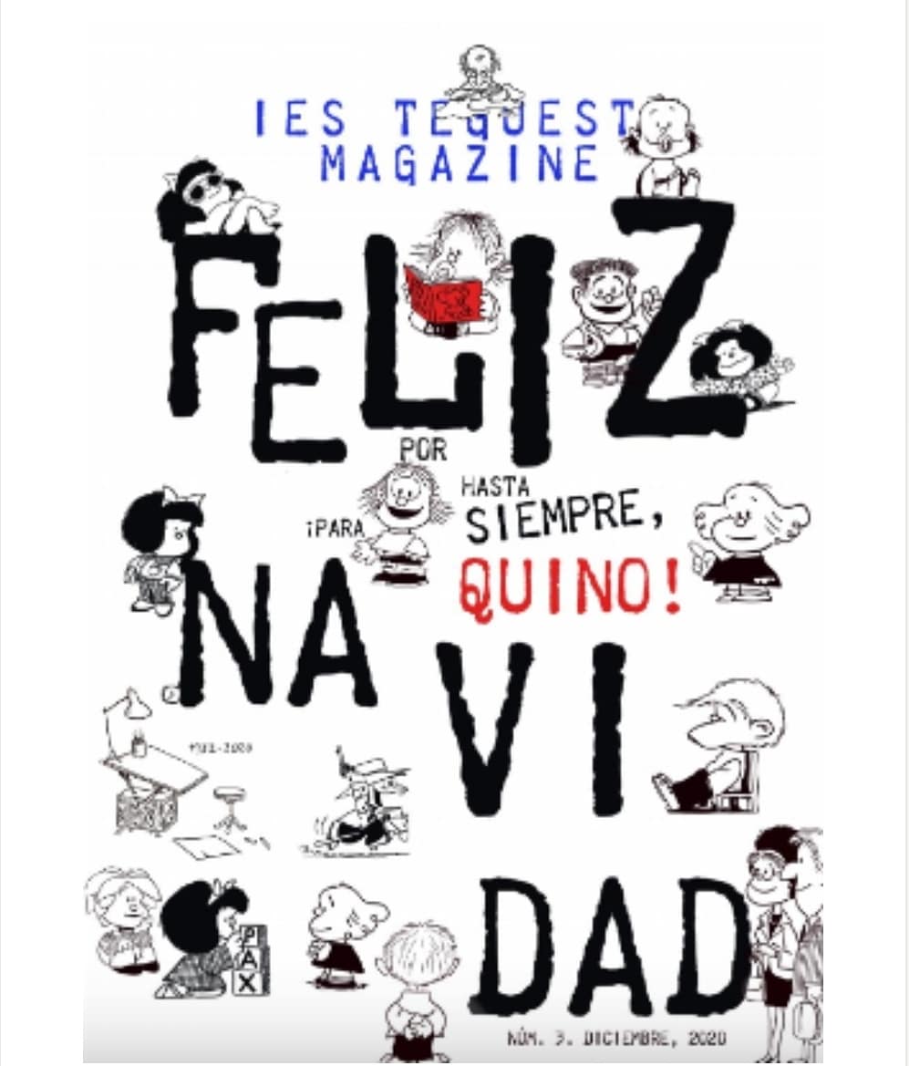 Nuevo número de la revista IES Tegueste Magazine. Han sido unos meses «diferentes» al arranque normal de curso, pero gracias al trabajo de todos/as, hemos seguido acudiendo a clase con toda la ilusión del mundo y, gracias a eso, hemos podido publicar hoy la revista del centro.