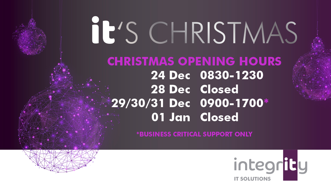 #MerryChristmas and #HappyNewYear to all of our clients. We will continue to provide business critical support over the festive period. Please see below for our opening times.
We look forward to supporting you in 2021