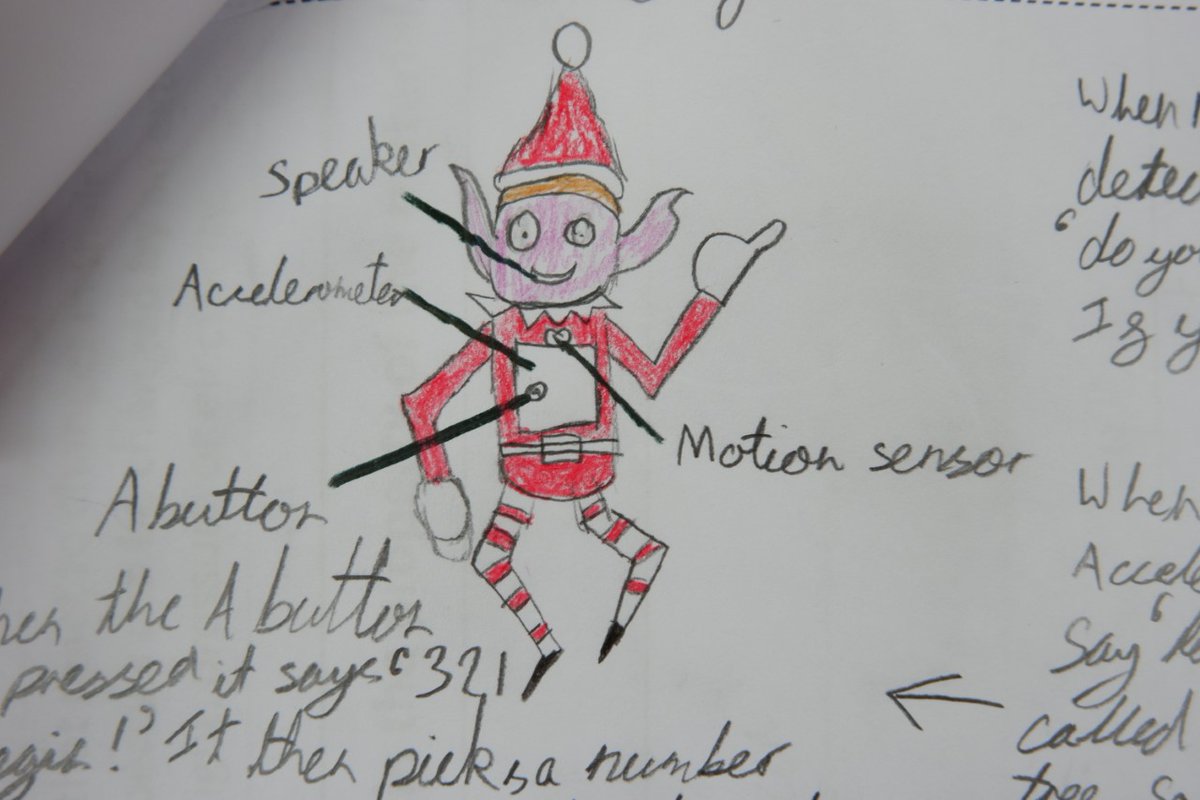 CDPStoday's tweet photo. Great festive product idea by Tye in Year 7. A Microbit 'rock paper scissors' style game called 'Santa, Mince pie, Christmas tree'. Santa beats Christmas tree, Christmas tree beats mince pie and mince pie beats Santa!
#Year7Design https://t.co/xMQzSuiuw4