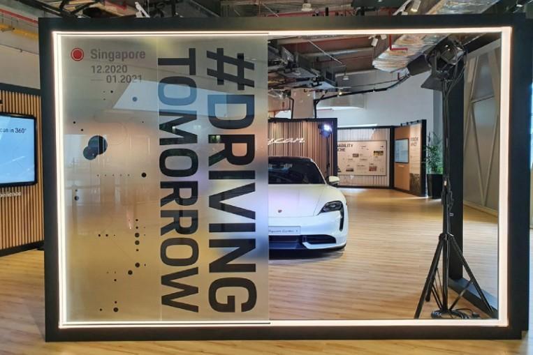 asiaonecom's tweet photo. Porsche holds #DrivingTomorrow exhibition at Jewel Changi Airport https://t.co/da95yXHzJ7 https://t.co/TOTsJL8vJR