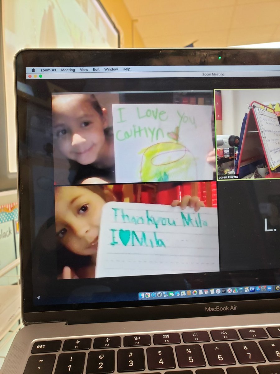 MrsL_Huerta's tweet photo. It makes me happy to see my zoomies develop friendships even through the screen! @NISDMurnin @NISD_ECE #bethelight #ThisIsKinder https://t.co/Mnbw8Mde7B