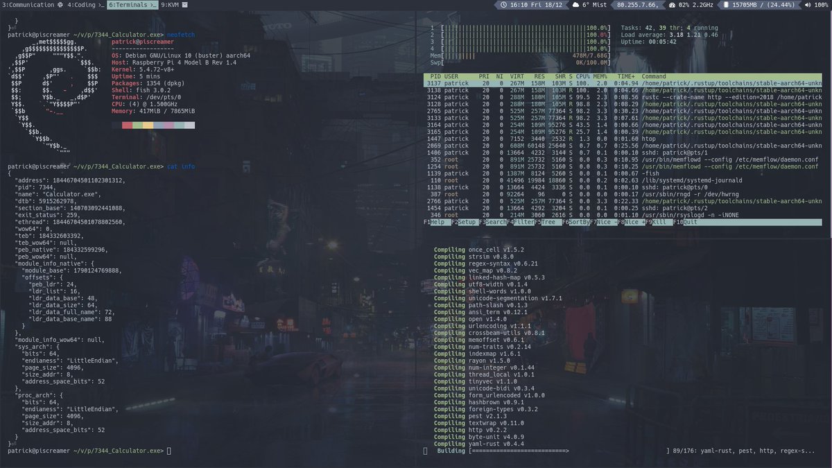 ko1N1337's tweet photo. This small box runs memflow + pcileech on the rpi4 and is powered by a standard gpu power cable!
#memflow @h33p_
#pcileech @UlfFrisk https://t.co/sPx1r5yWPH