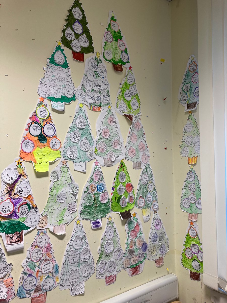 missblyth1's tweet photo. Yesterday we learned about the word 'gratitude' and created Christmas trees to show what we are grateful for this year. There was lots of lovely discussion about people who help us and the things we love and enjoy. https://t.co/eNZzcnLf7w