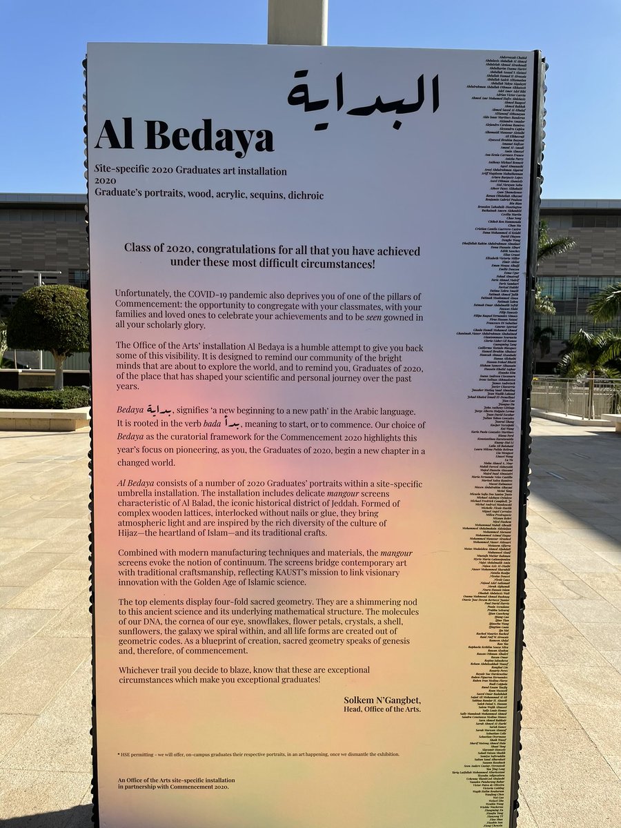 NojoodAalismail's tweet photo. #KAUSTclass2020
#AlBedaya https://t.co/mAwrM6PNrC