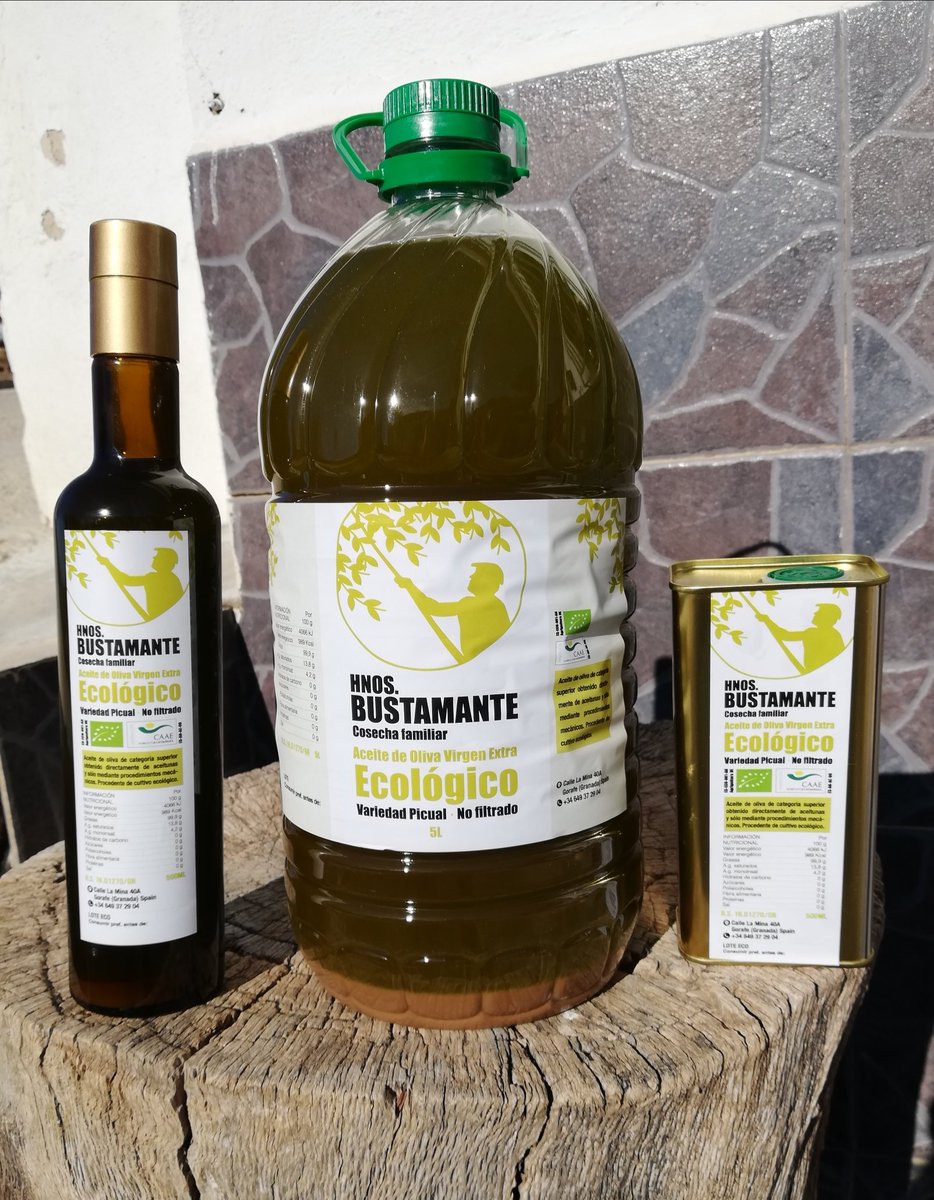 ManuelBusta24's tweet photo. Nueva cosecha temprana en verde de AOVE Ecológico de extracción en frío y calidad suprema.
Aceituna picual,sin filtrar https://t.co/tSkAgPA823