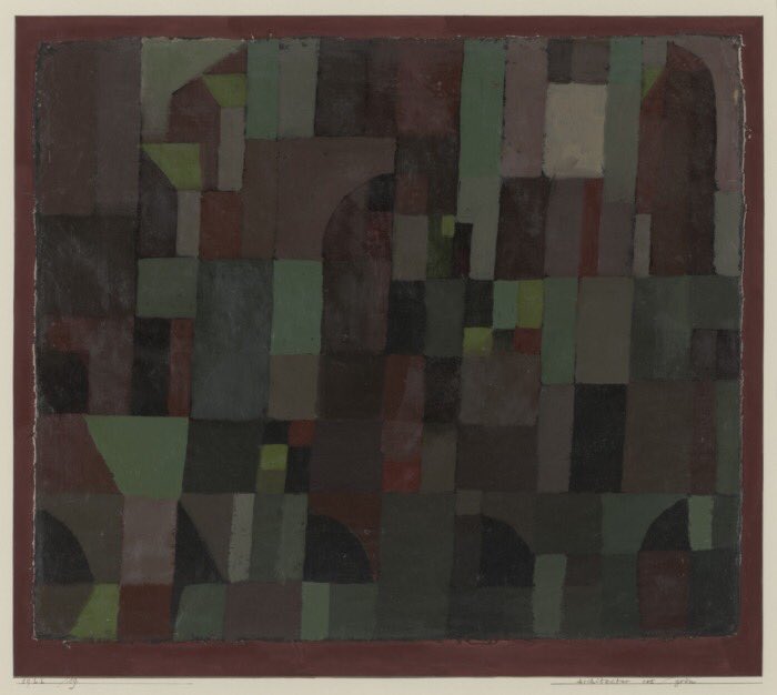 "Everything vanishes around me, and works are born as if out of the void. Ripe, graphic fruits fall off. My hand has become the obedient instrument of a remote will."     ~ Paul Klee