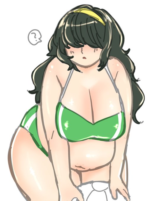 らくがき ぽっちゃりメカクレ娘と海に行こう! 