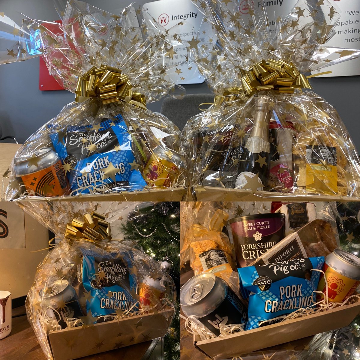No Christmas party this year, but we're spreading the festive cheer and keeping it local with these fantastic hampers from Five Houses Farm Shop &amp; Kitchen for our colleagues to enjoy in the comfort and safety of their own homes. #Shoplocal #PortofMiddlesbrough