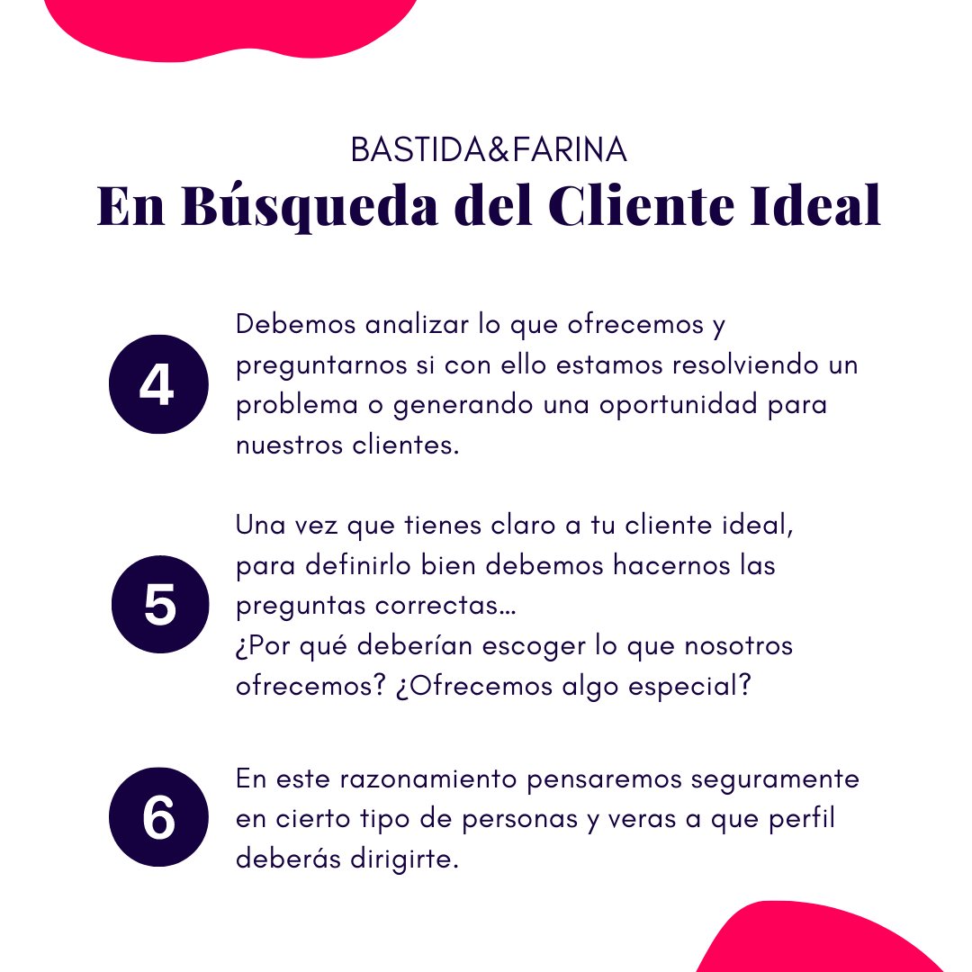 BastidaFarina's tweet photo. Para tener un negocio exitoso 🚀es necesario conocer a tu cliente ideal.
Por ello desde Bastida&amp;Farina queremos ayudaros a encontrarlo.🧐

#clienteideal #clientesatisfecho #clientescontentos #clientesfelices #clientesexclusivos https://t.co/4FVU7Yi9Zk