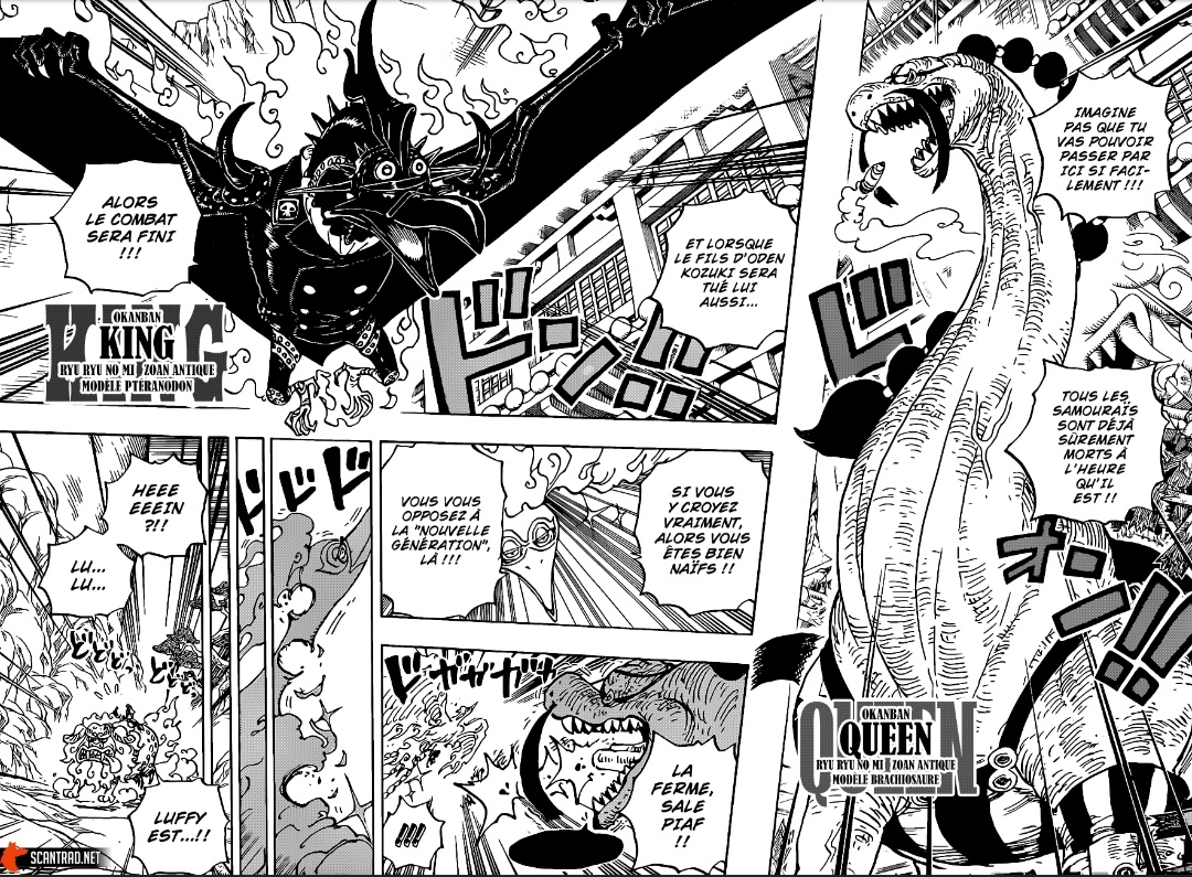 One Piece Chapter 1002 Raw Reddit Theories Sanji And Marco Vs King And Queen