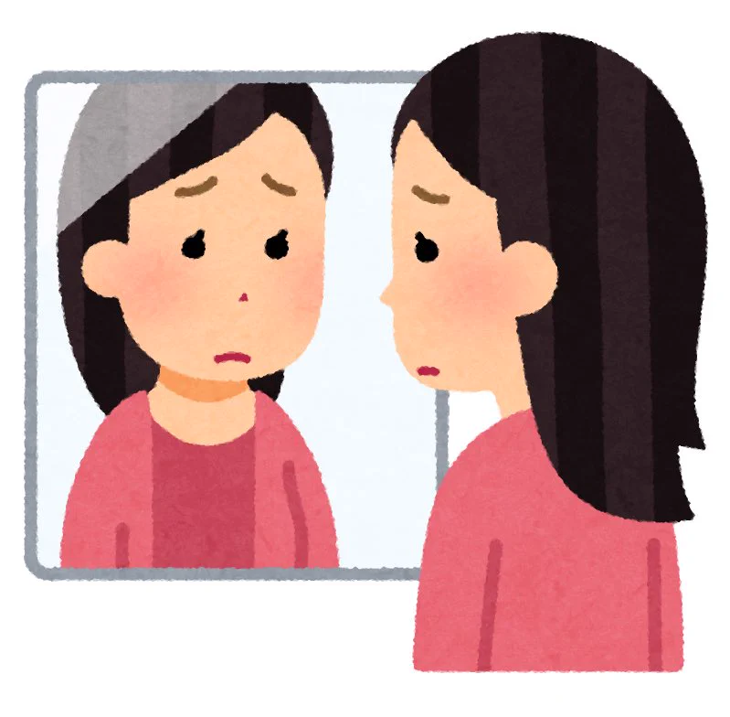自分のメイクに不安がある時の確かめ方。スマホのノーマルカメラで自撮りして反転させる。