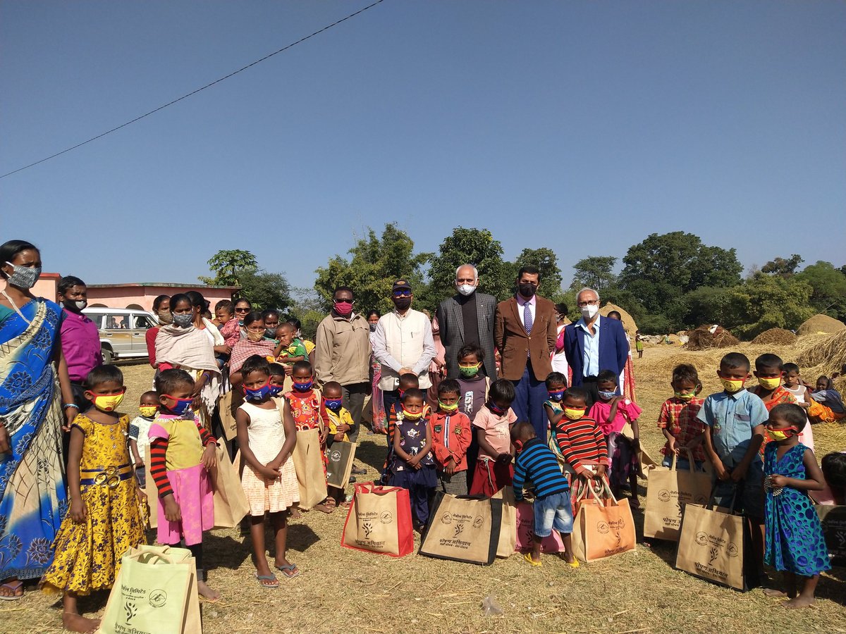 Mecon Limited As Part Of Ongoing Poshanabhiyan Mecon Csr Team Led By Mr R H Juneja D F And Mr Sanjeev Kumar Ed Cs Visited Adopted Village Rai Of Khunti District Distributed Nutritional