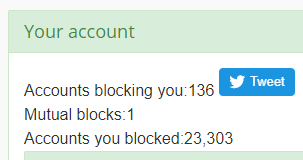 Bl0ckThePr0fits's tweet photo. We recently passed 23000 accounts blocked! If you're not already subscribed to the new blocklist (and I know some of you lot aren't), you should subscribe!
#BlockTheProfits https://t.co/dr2i4QMSA6