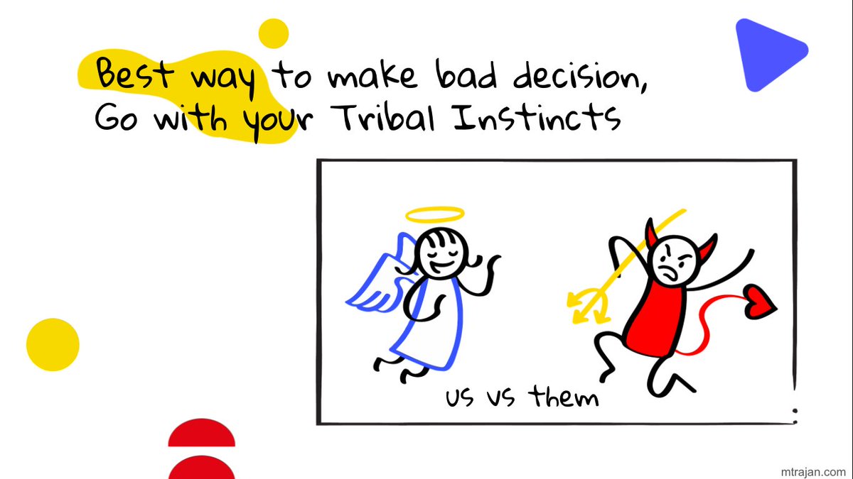 Best way to make bad decision, Go with your Tribal Instincts